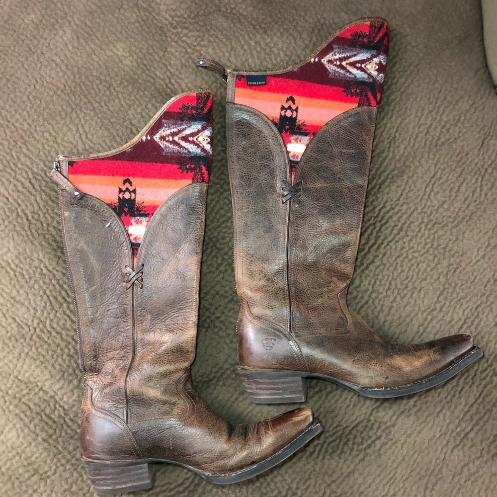Pendleton Wool Ariat Riding Boots